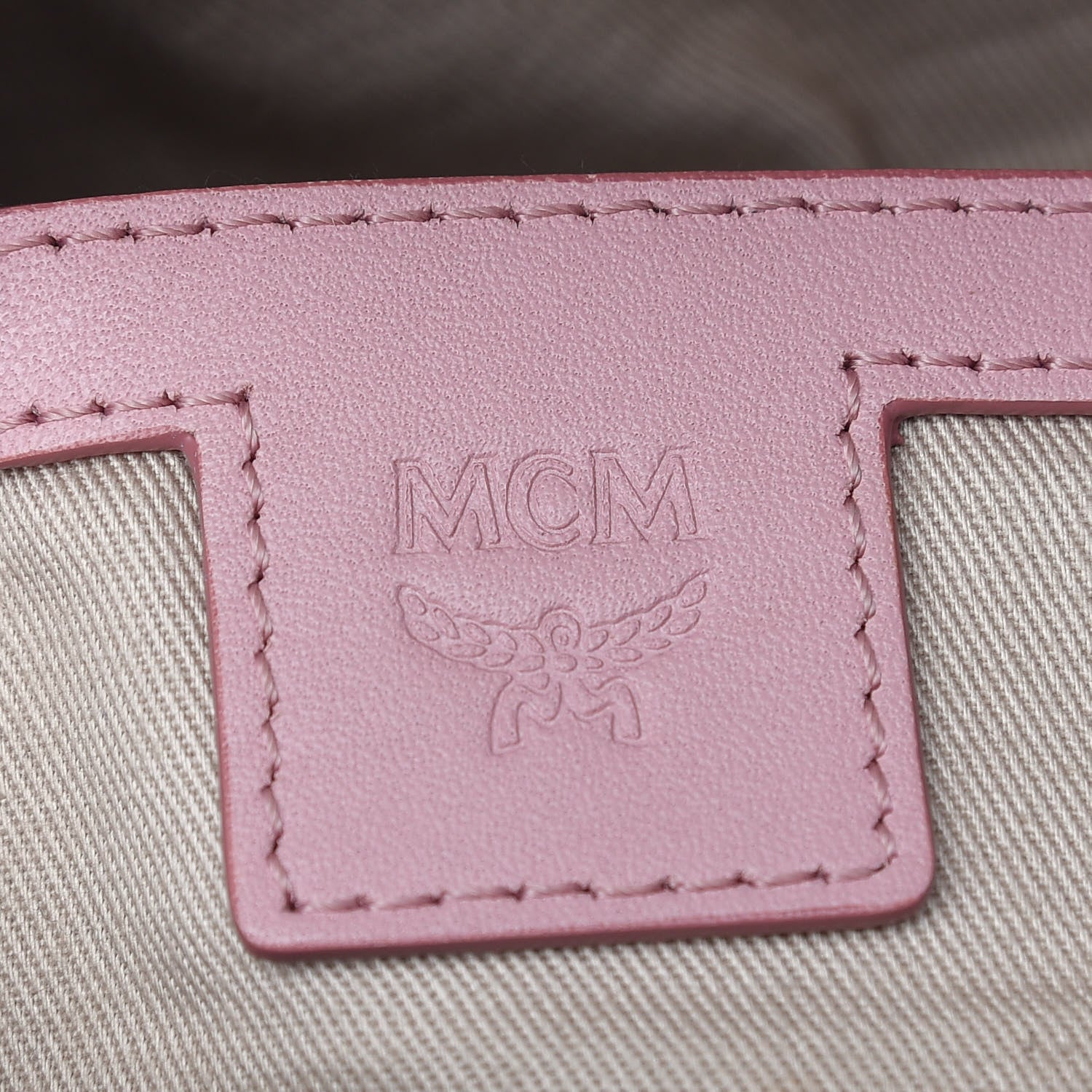 MCM Visetos Small Fusten Belt Bag Powder Pink 6 of 9