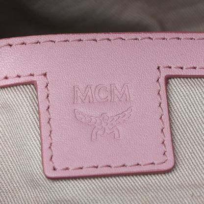 MCM Visetos Small Fusten Belt Bag Powder Pink 6 of 9