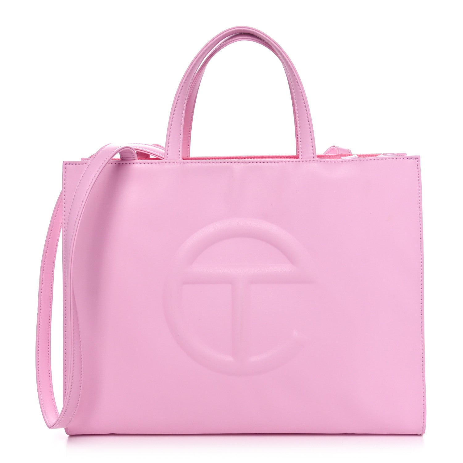 Telfar Vegan Leather Medium Shopping Bag Bubblegum 1 of 9