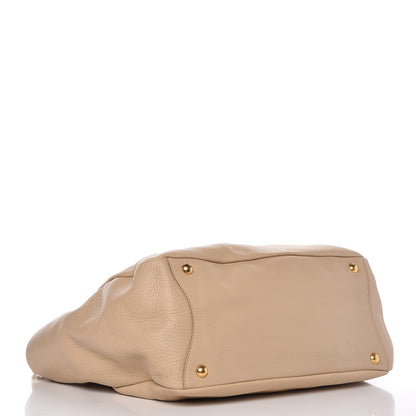 Prada Vitello Daino Side Pocket Hobo Sabbia 4 of 13