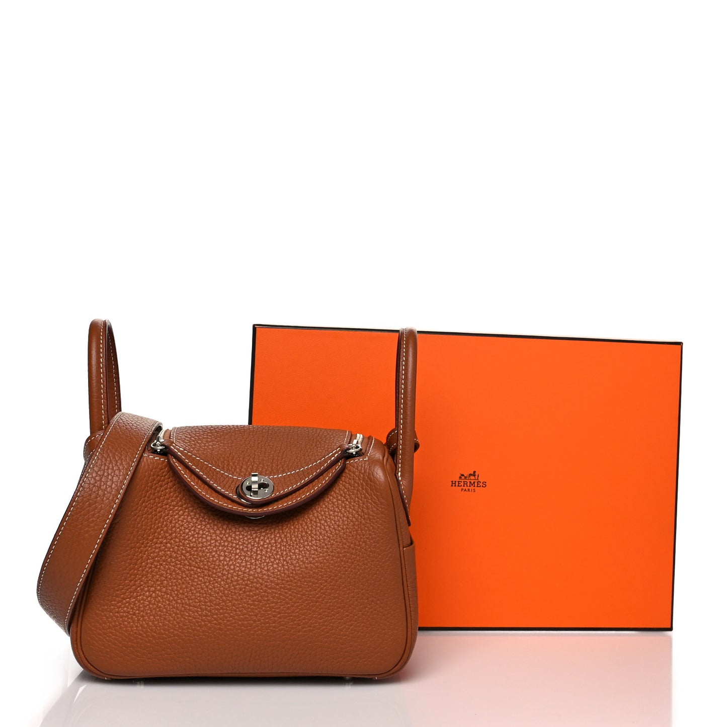 Taurillon Clemence Mini Lindy 20 Gold