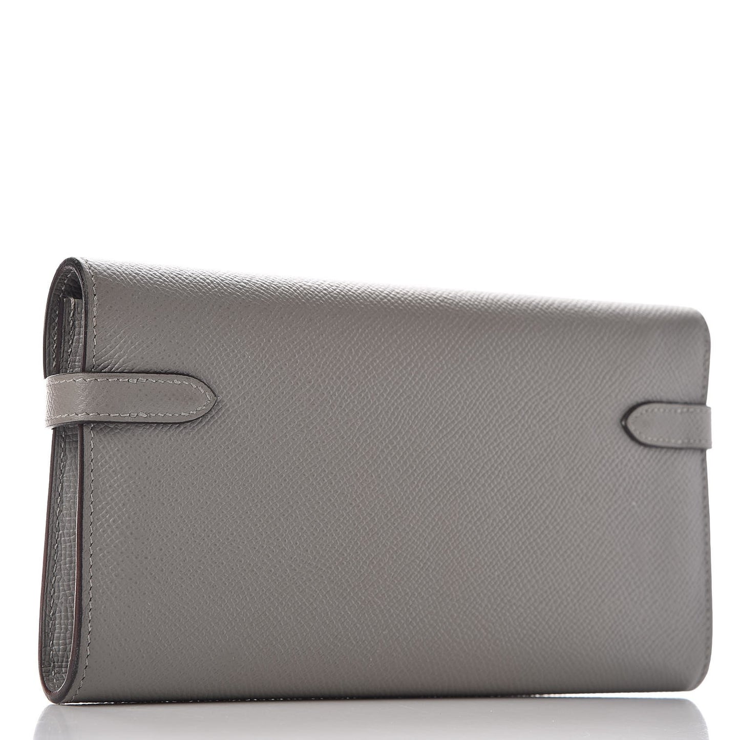 Epsom Kelly Longue Wallet Gris Mouette