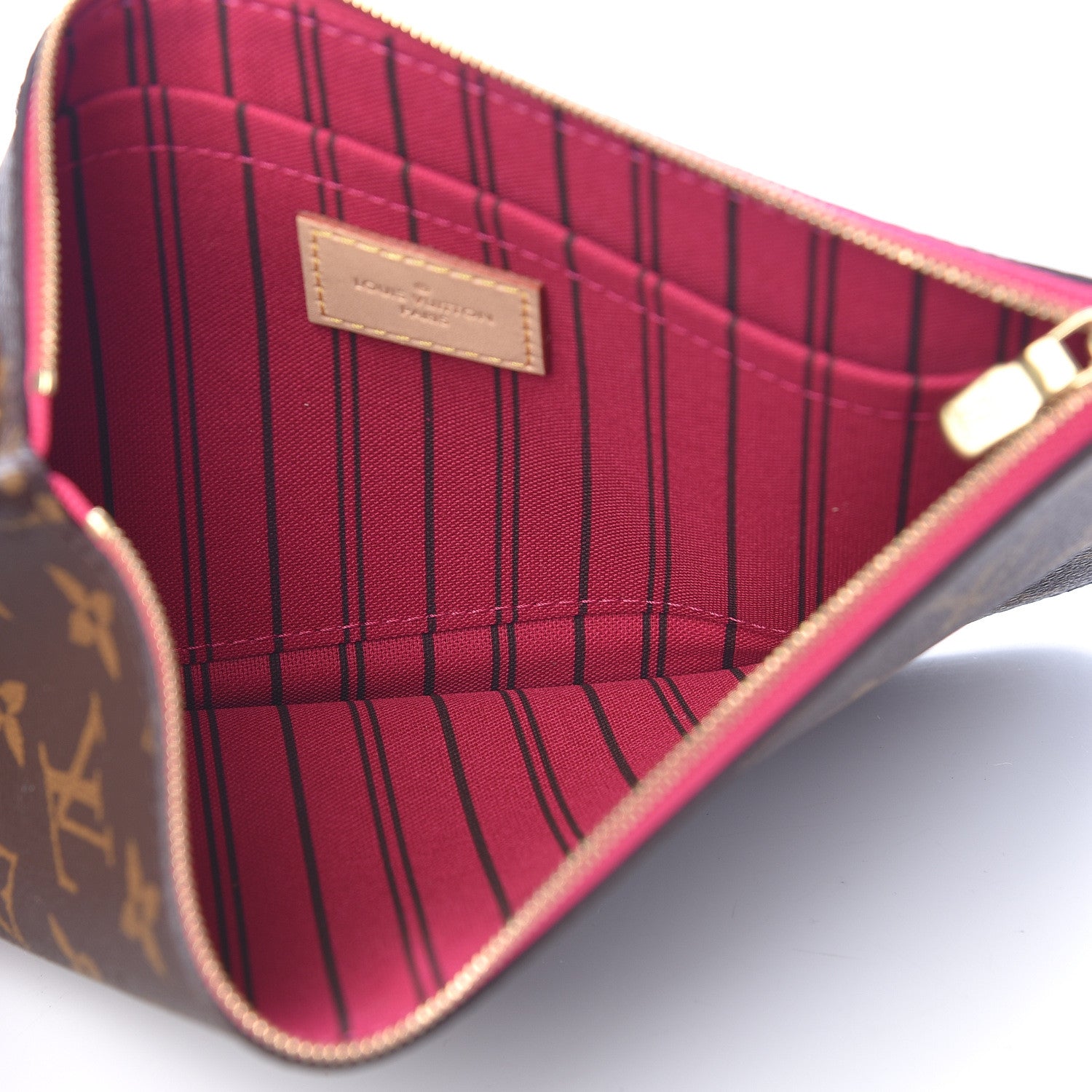 Louis Vuitton Monogram Neverfull MM GM Pochette Pivoine 5 of 8