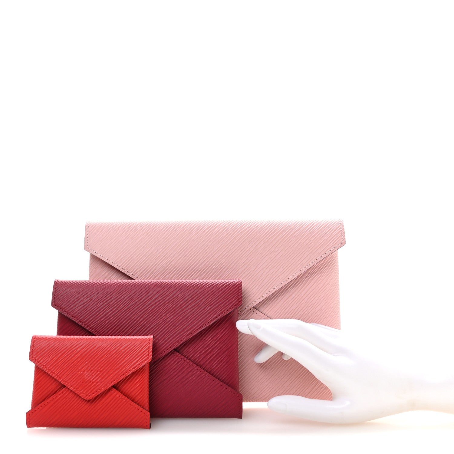 Louis Vuitton Epi Kirigami Pochette Set Rose Ballerine Fuchsia Coquelicot 2 of 10