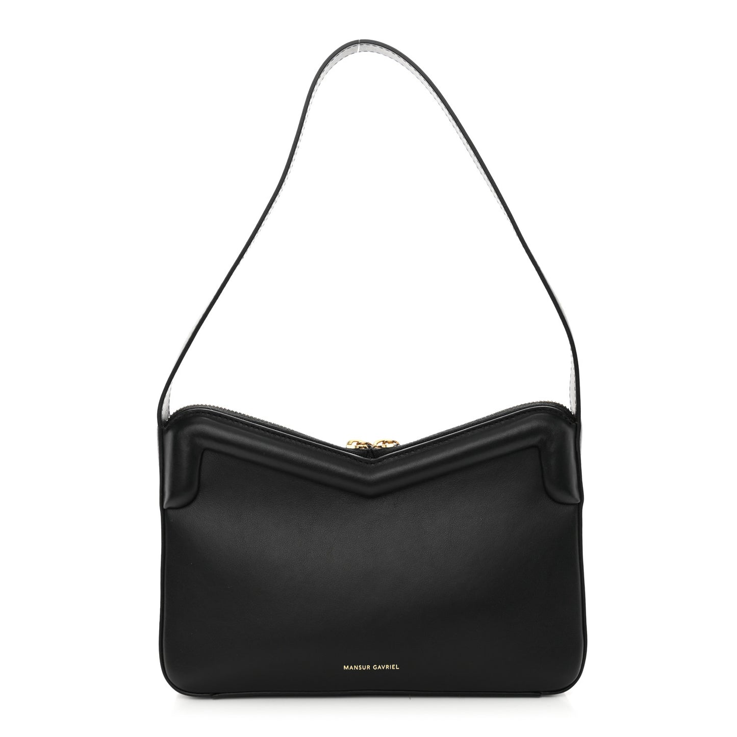 Smooth Calfskin Mini M Frame Bag Black