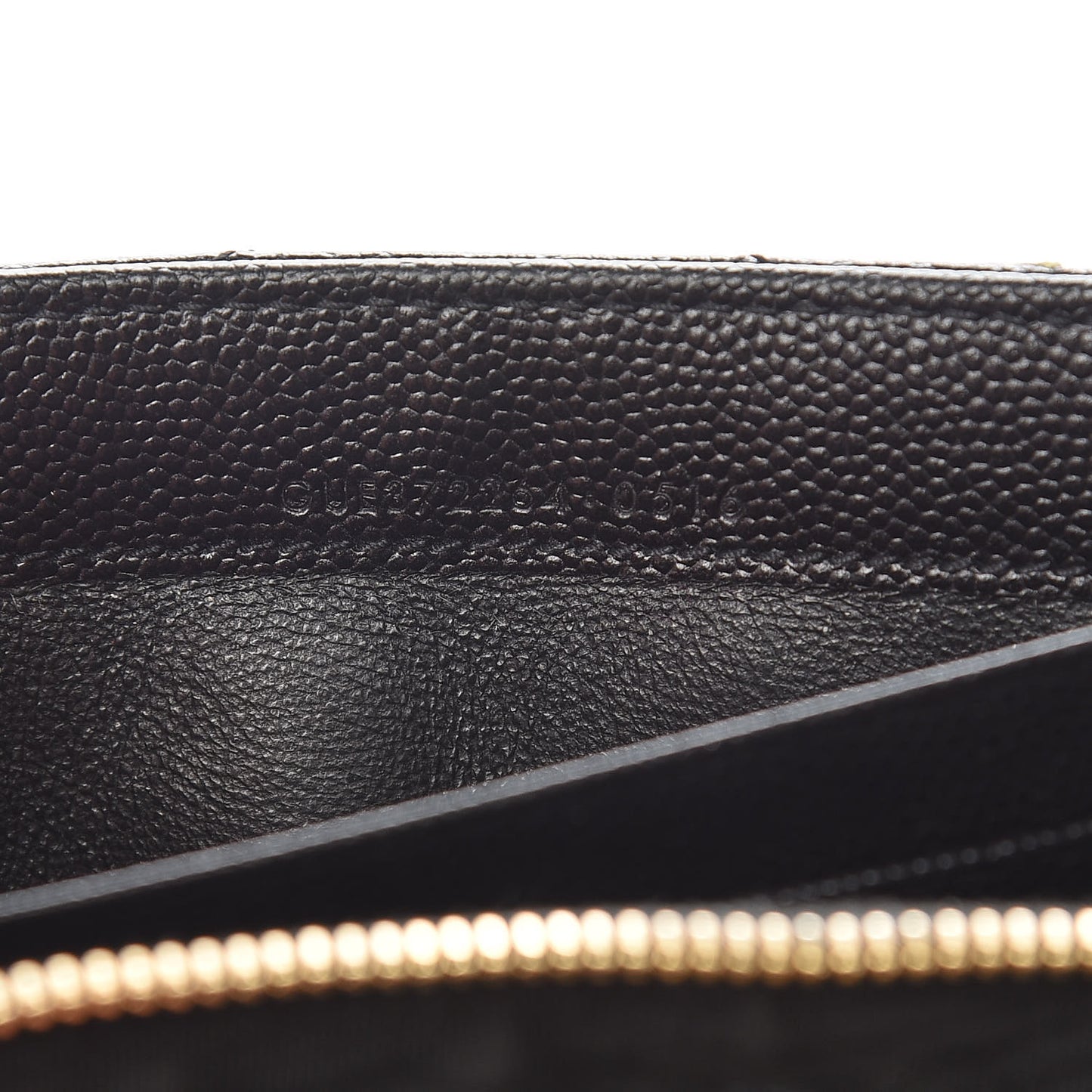 Grain De Poudre Matelasse Chevron Monogram Flap Wallet Black