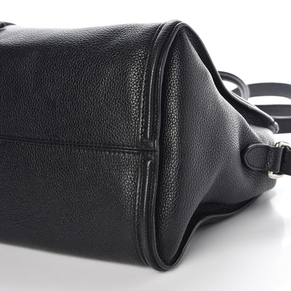 Alexander McQueen Pebbled Calfskin Small Skull Padlock Zip Around Tote Black 15 of 15