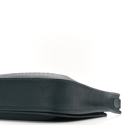 Hermes Taurillon Clemence Evelyne III PM Vert Cypress 10 of 10