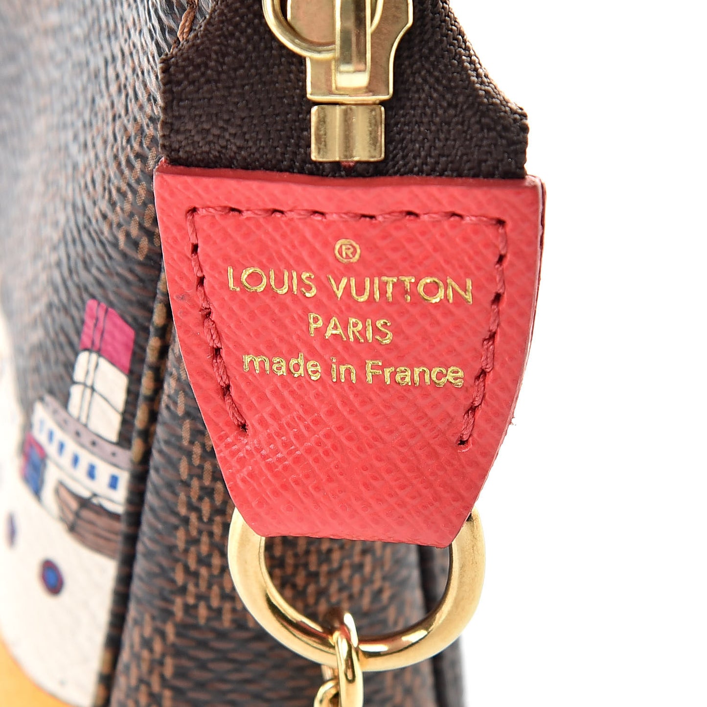 Damier Ebene 2016 Christmas Animation Mini Pochette Accessories