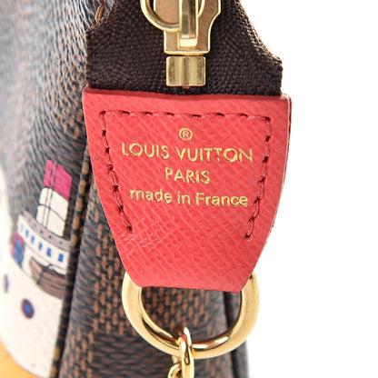 Louis Vuitton Damier Ebene 2016 Christmas Animation Mini Pochette Accessories 6 of 8