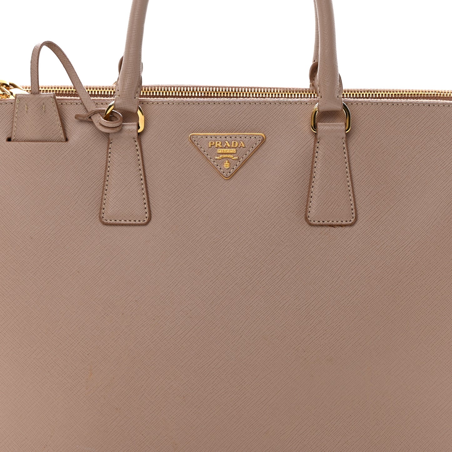 Saffiano Large Galleria Double Zip Tote Cammeo