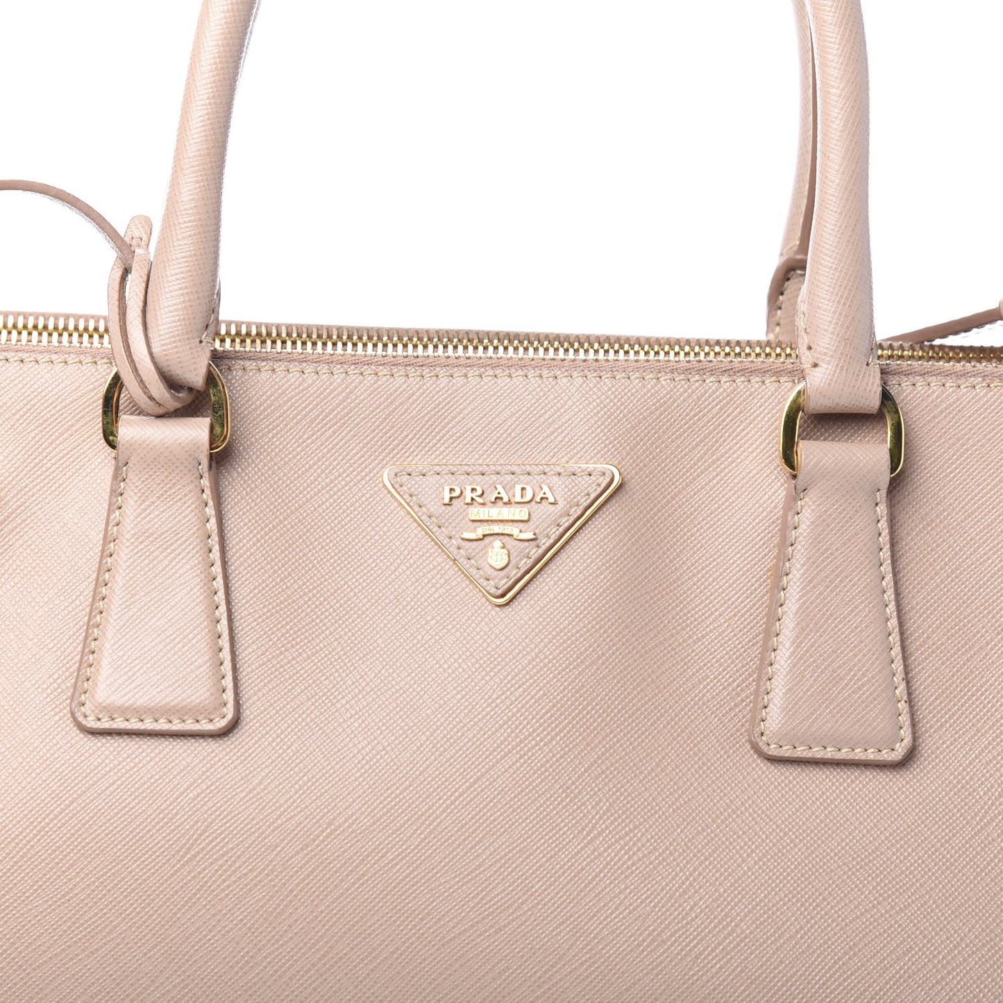Saffiano Medium Galleria Double Zip Tote Cammeo