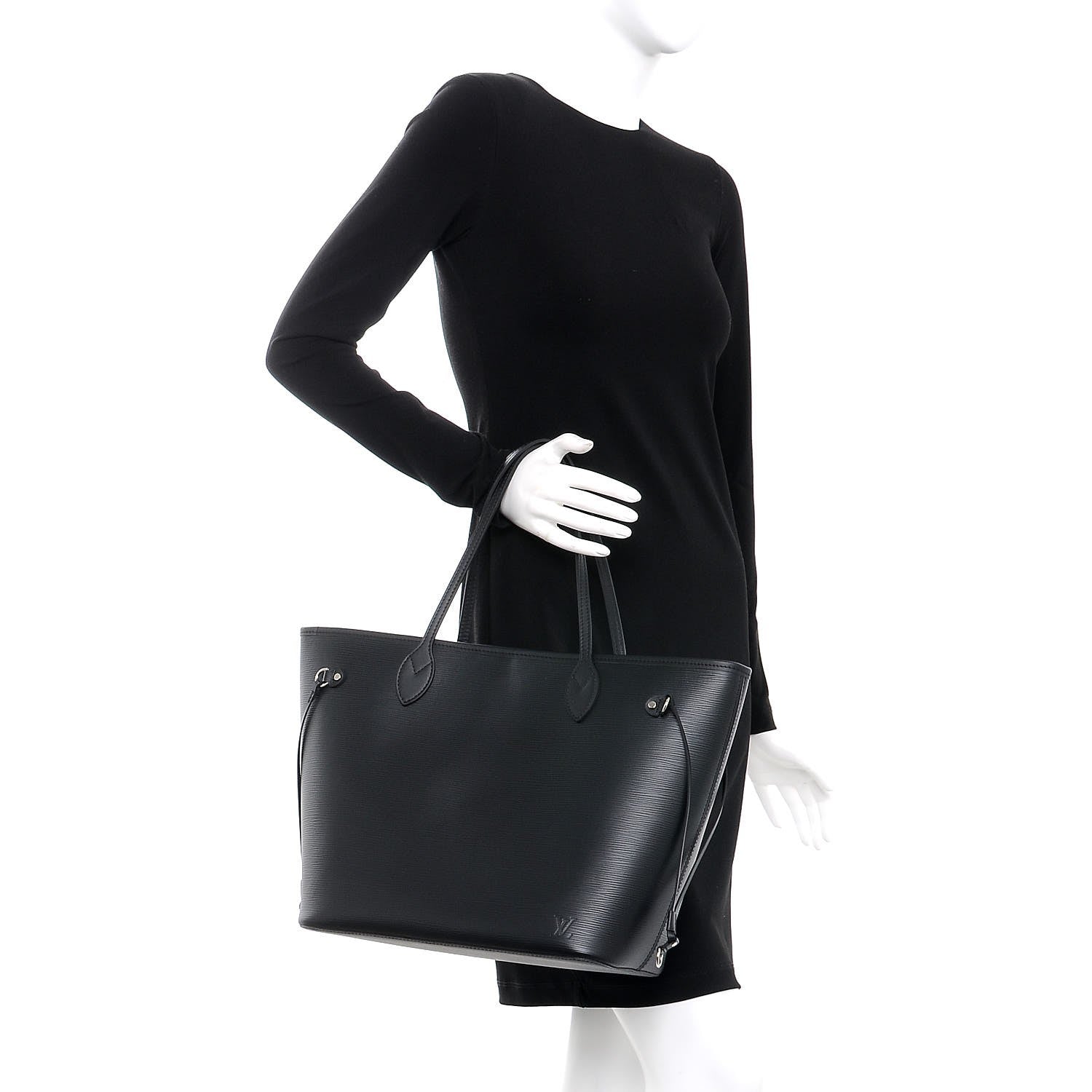 Louis Vuitton Epi Neverfull MM Black 2 of 7