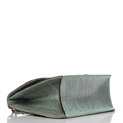 Valentino Garavani Python Large Glam Lock Rockstud Flap 4 of 13
