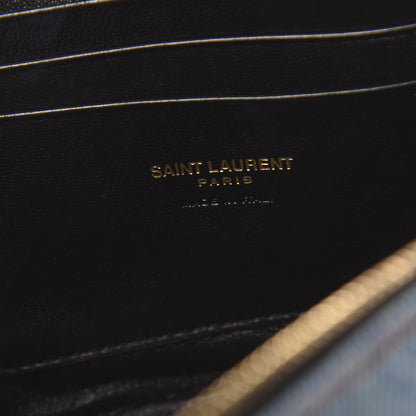Saint Laurent Denim Matelasse Monogram Mini Lou Camera Bag California Blue 6 of 10