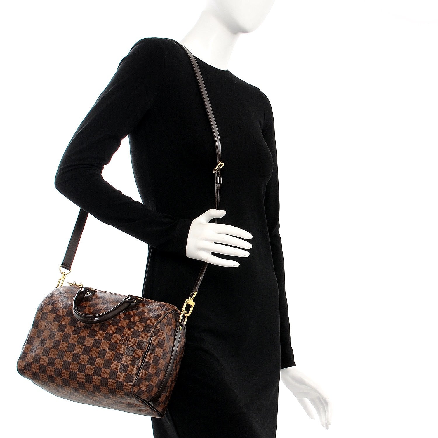 Louis Vuitton Damier Ebene Speedy Bandouliere 25 2 of 10