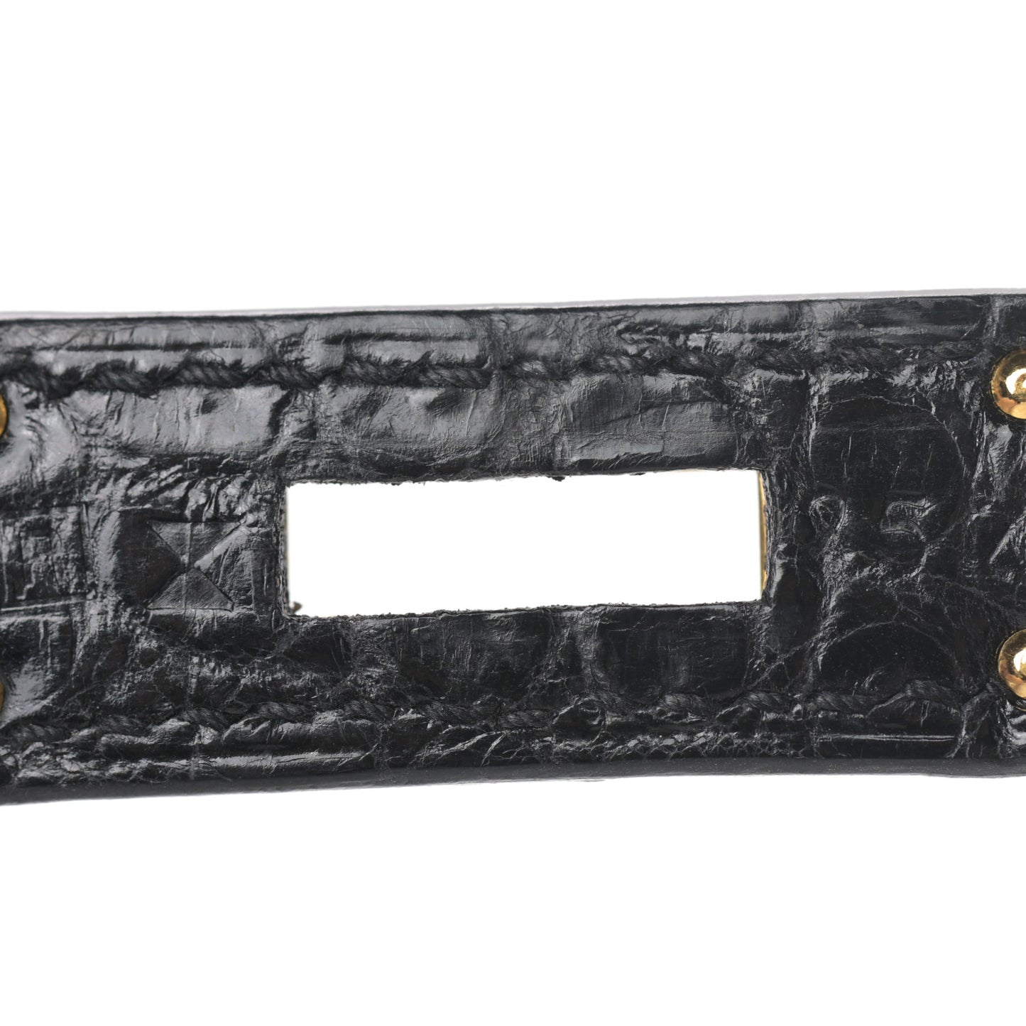 Shiny Porosus Crocodile Birkin 35 Black