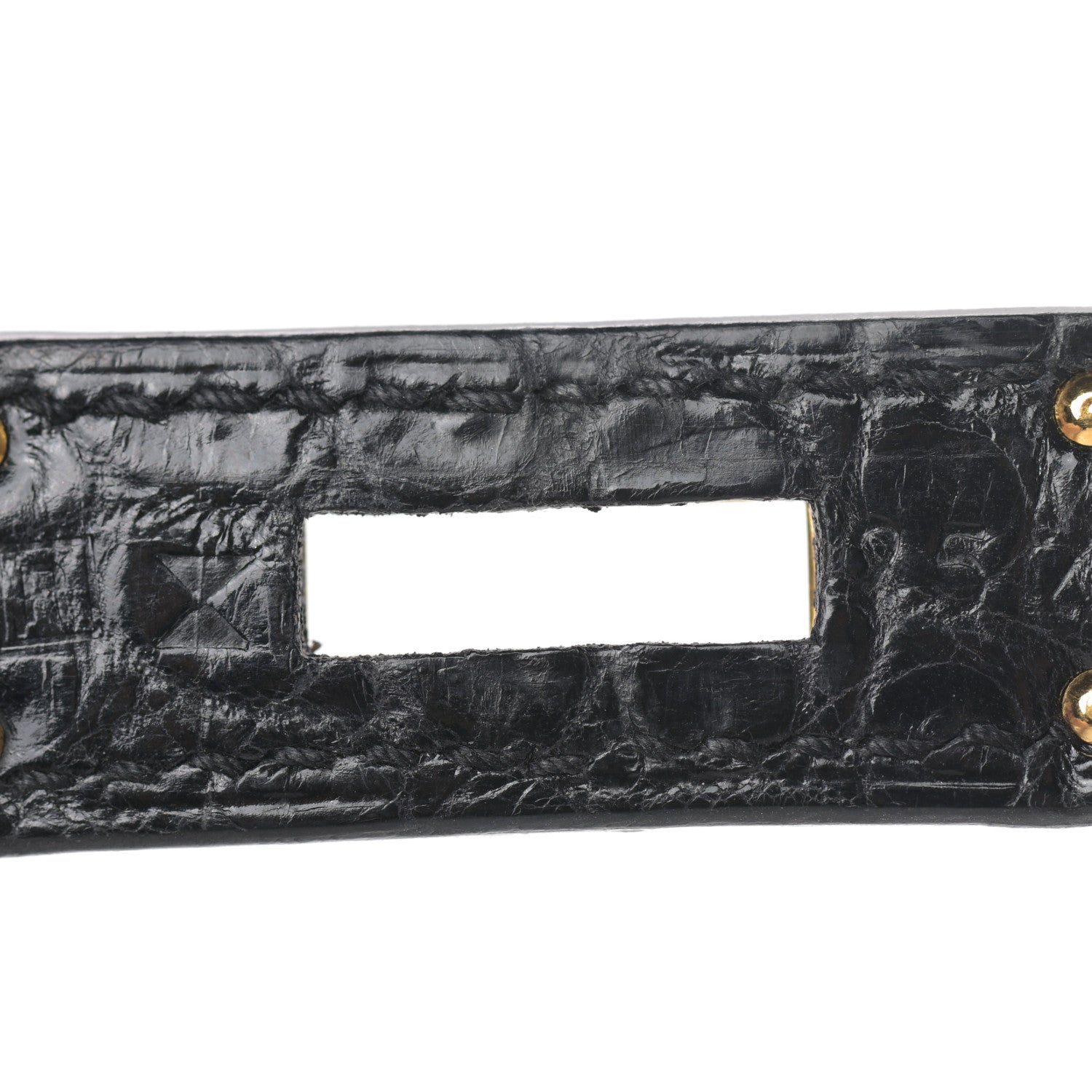 Hermes Shiny Porosus Crocodile Birkin 35 Black 25 of 30
