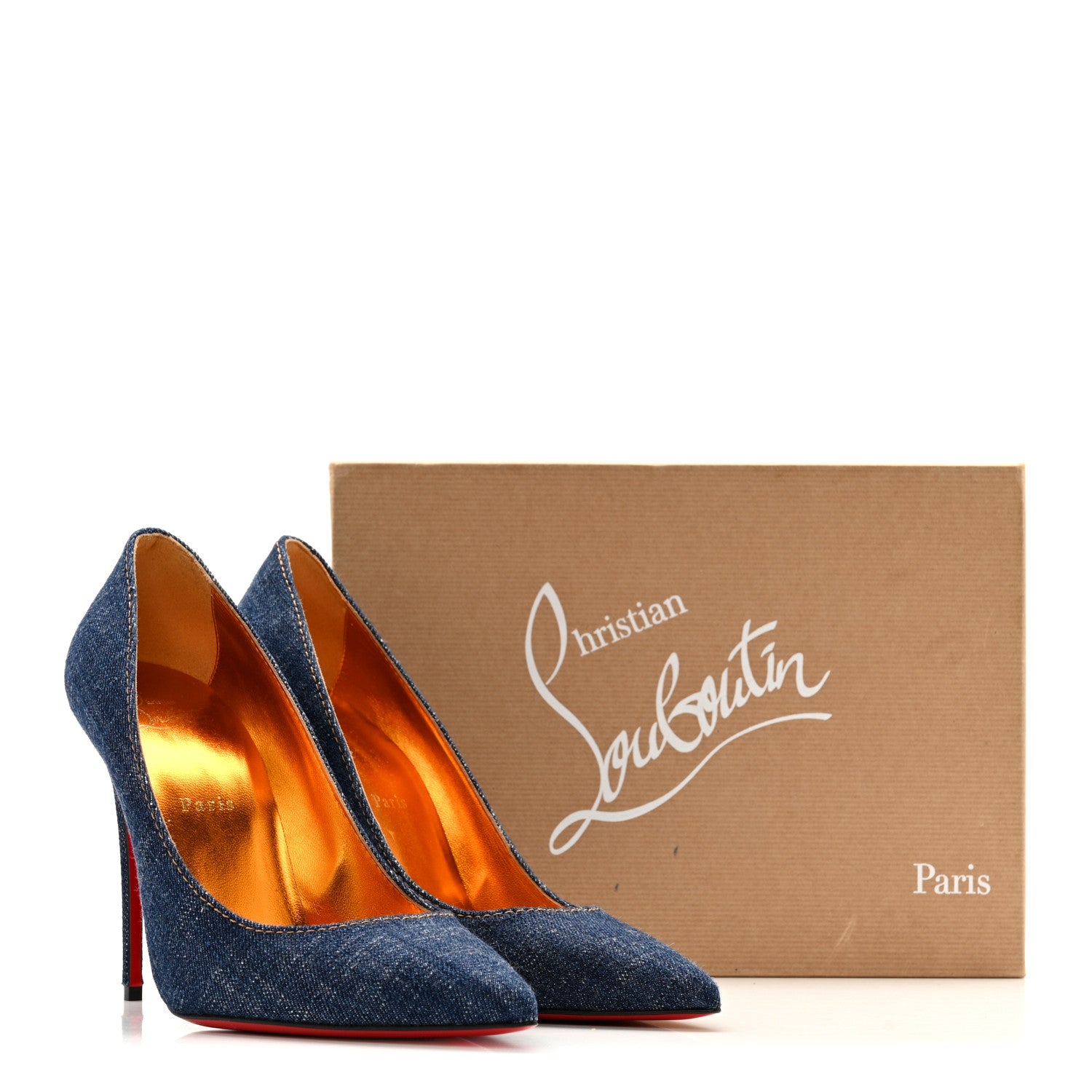 Christian Louboutin Denim Jazz Calf So Kate 120 Pumps 41 Blue 13 of 13