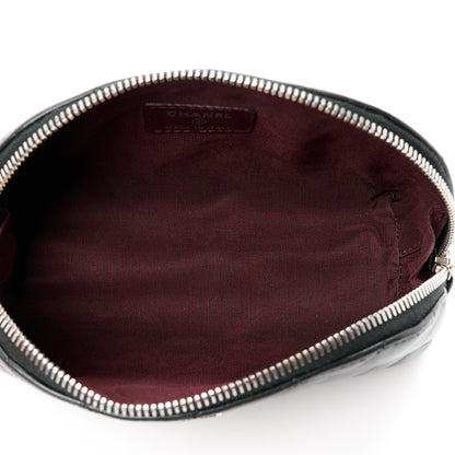 Chanel Lambskin Quilted Cosmetic Cas Black 5 of 10