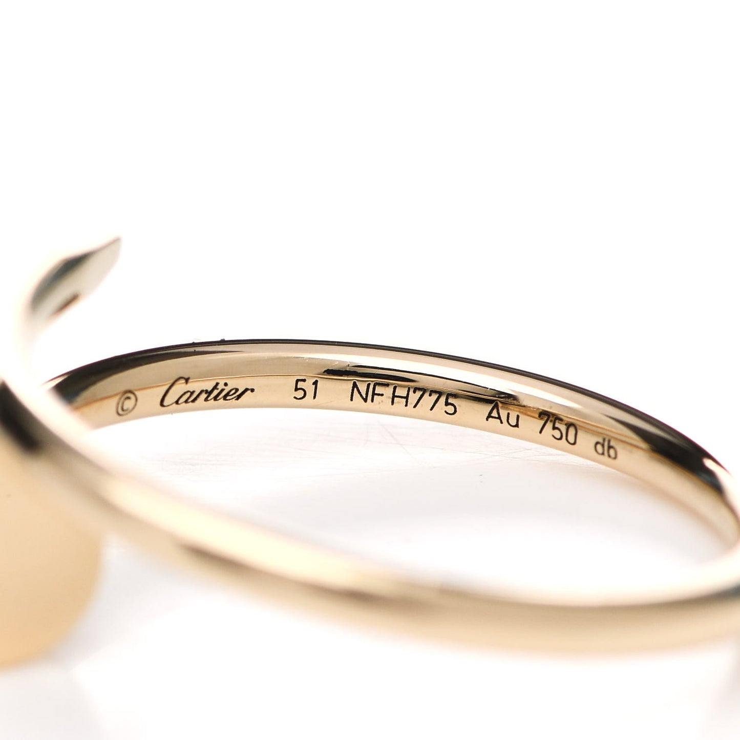 18K Yellow Gold Small Juste Un Clou Ring 51 5.75