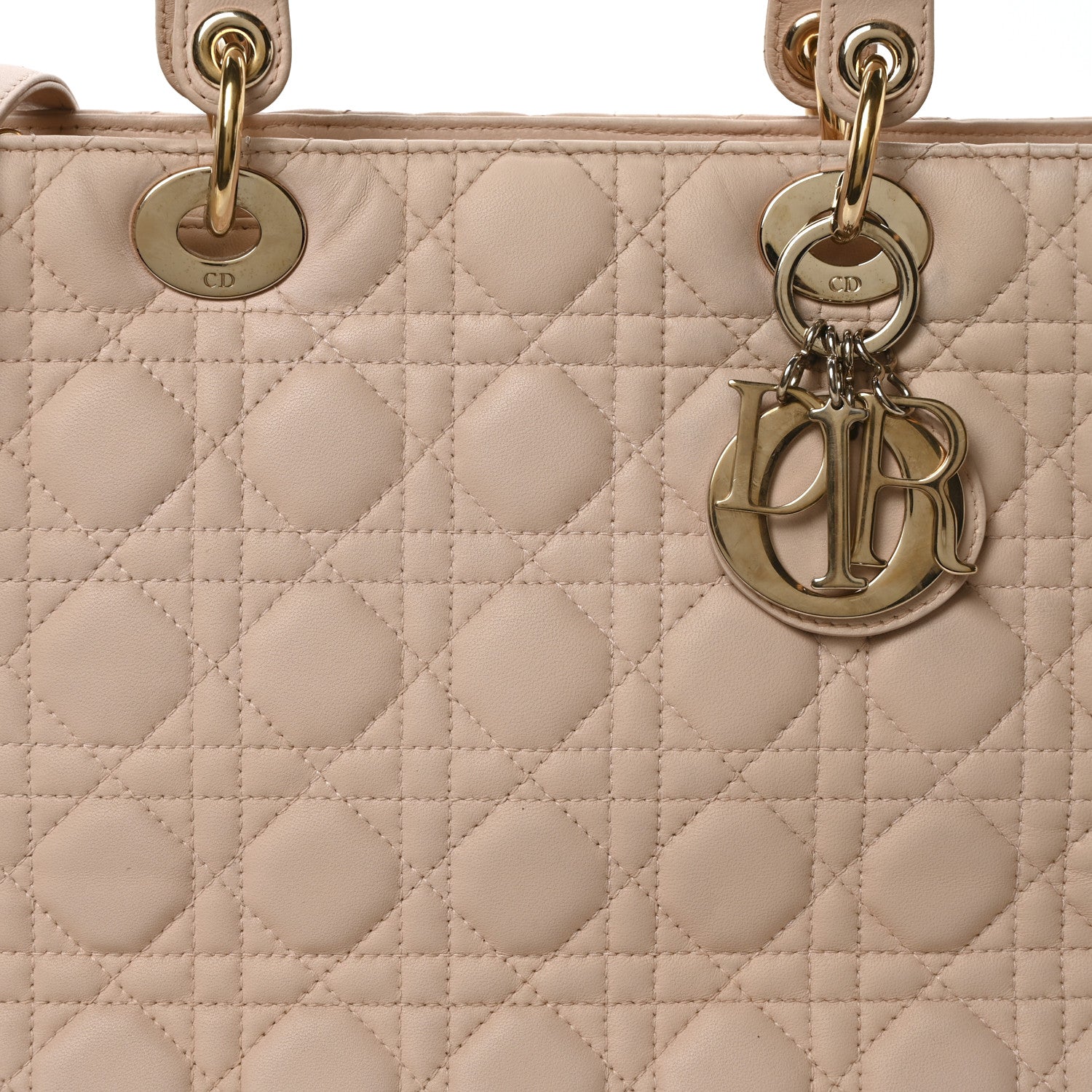 Christian Dior Lambskin Cannage Large Lady Dior Fard 8 of 10