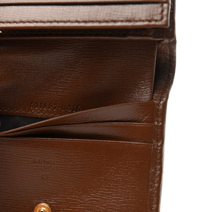 Gucci GG Supreme Monogram Horsebit 1955 Card Case Wallet Beige Ebony Brown Sugar 7 of 7