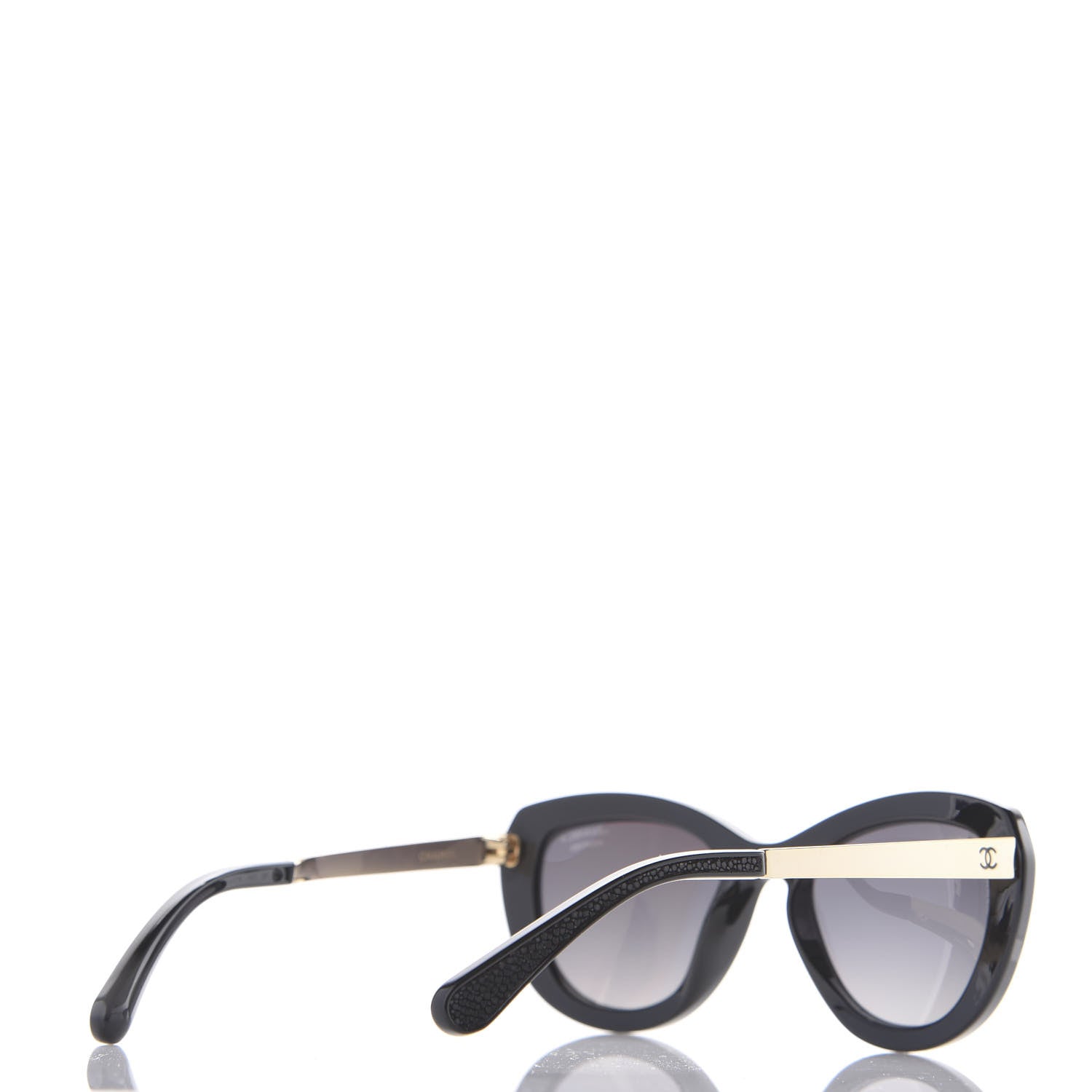 Chanel Stingray CC Polarized Sunglasses 6046-Q Black 4 of 7