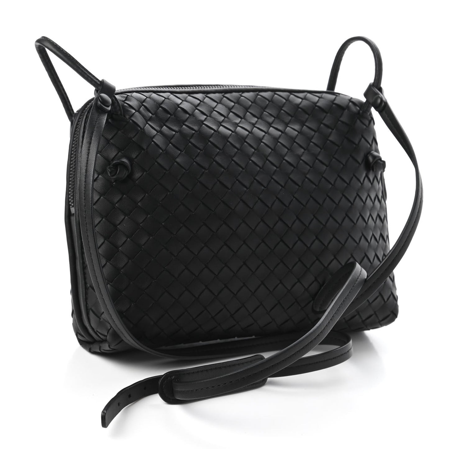 Nappa Intrecciato Nodini Bag Black