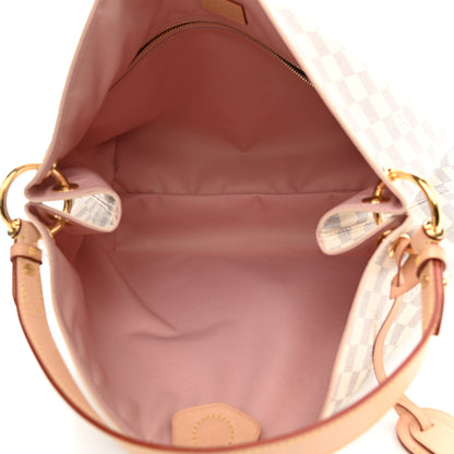 Louis Vuitton Damier Azur Graceful MM Rose Ballerine 5 of 11