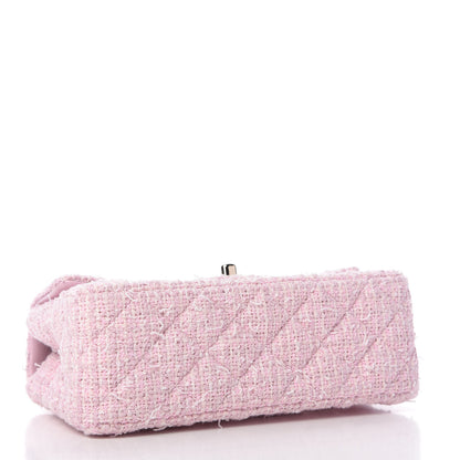 Chanel Tweed Quilted Mini Rectangular Flap Pink 4 of 11