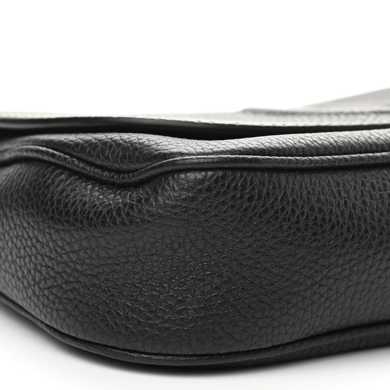 Gucci Pebbled Calfskin Medium Soho Flap Crossbody Black 9 of 10