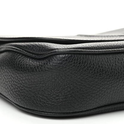 Gucci Pebbled Calfskin Medium Soho Flap Crossbody Black 9 of 10