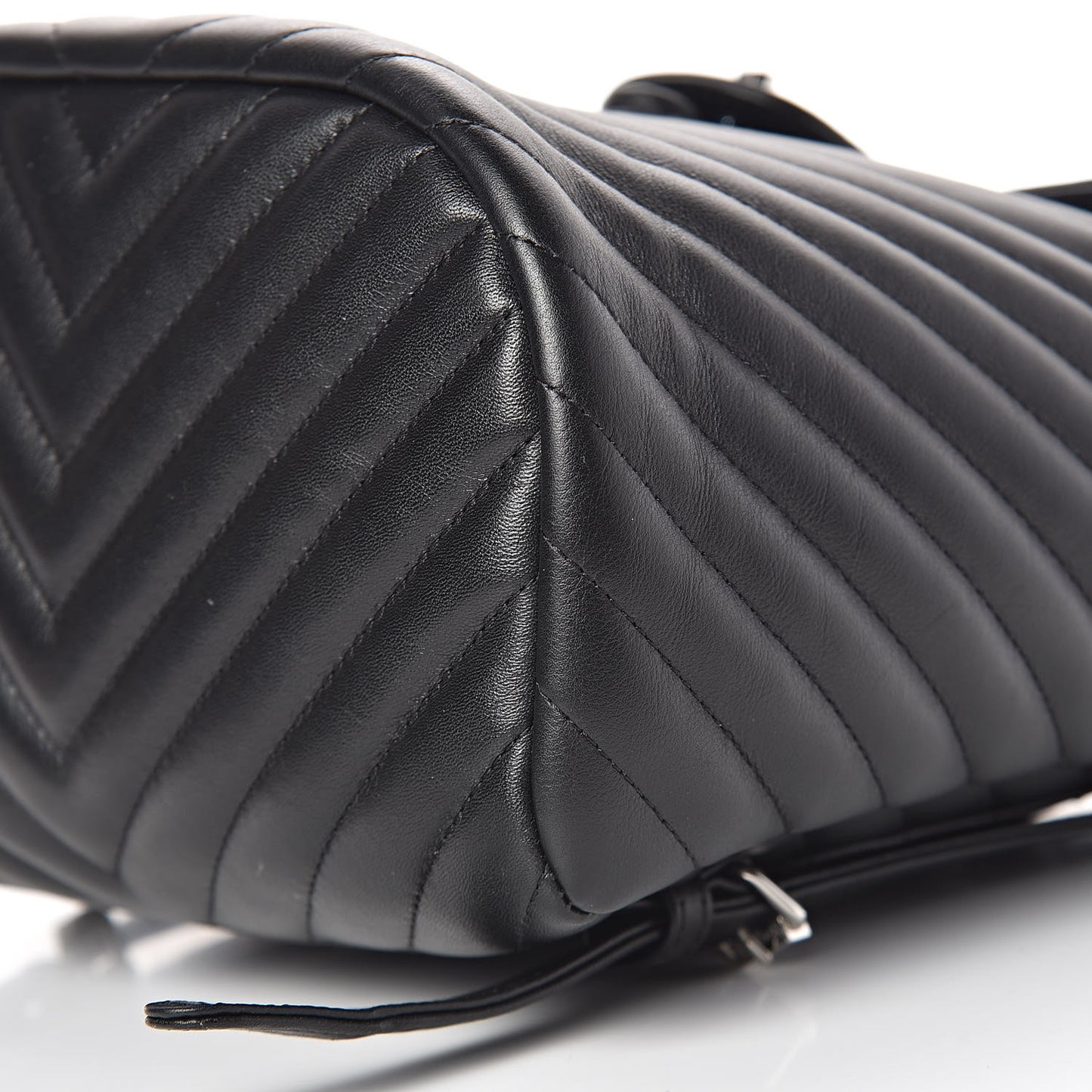 Calfskin Chevron Quilted Small Urban Spirit Backpack Black