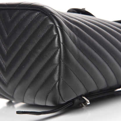 Chanel Calfskin Chevron Quilted Small Urban Spirit Backpack Black 12 of 13