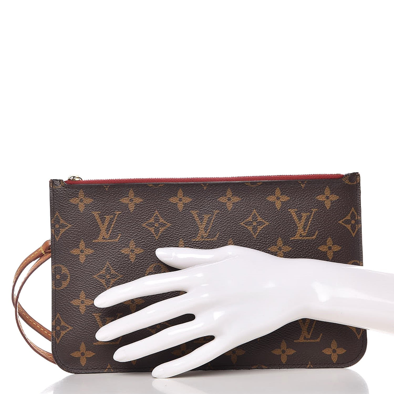 Louis Vuitton Monogram Neverfull MM GM Pochette Cherry 2 of 10