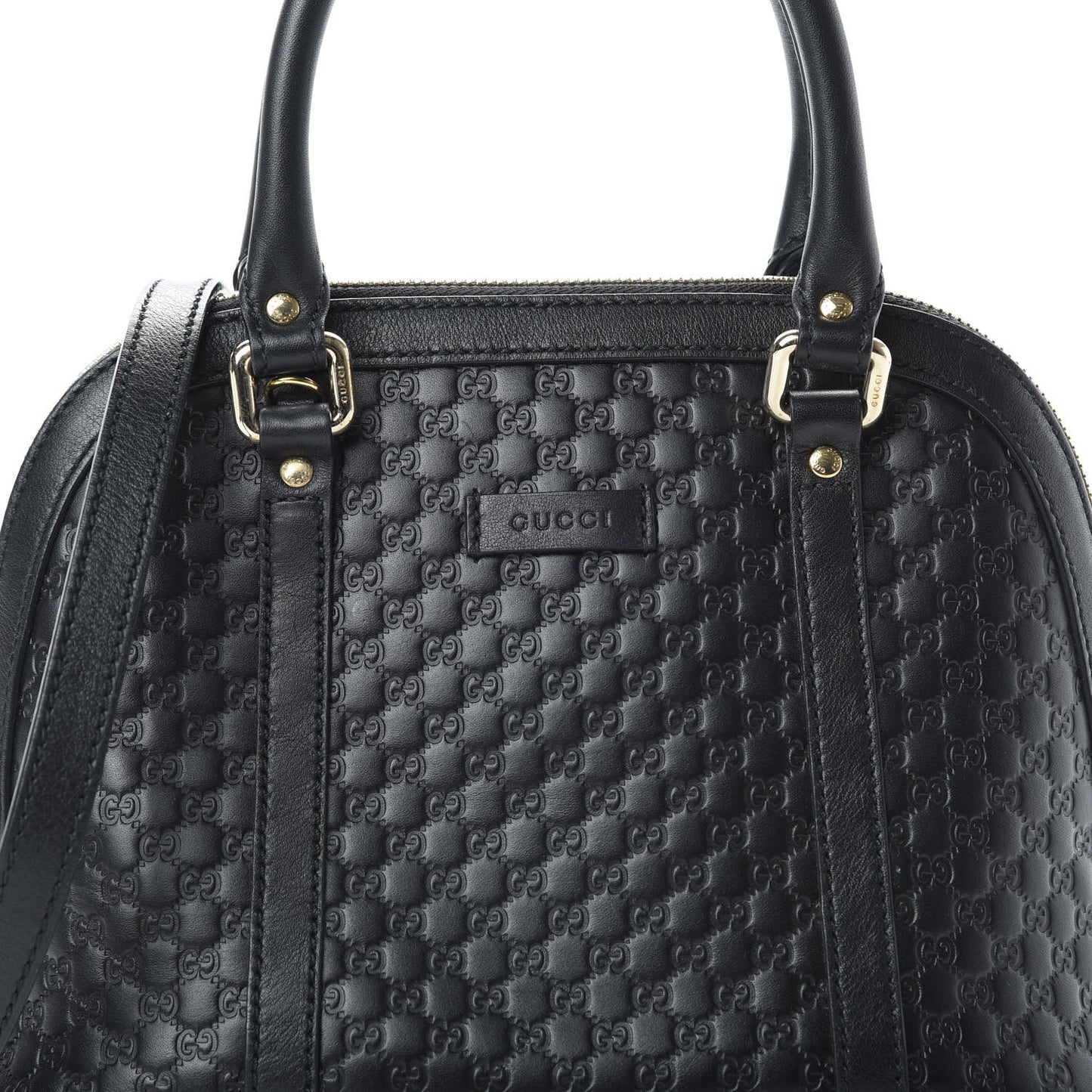 Microguccissima Mini Dome Bag Black