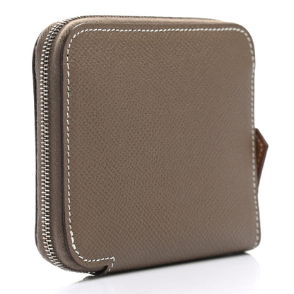Hermes Epsom Silk'in Compact Wallet Etoupe 2 of 6