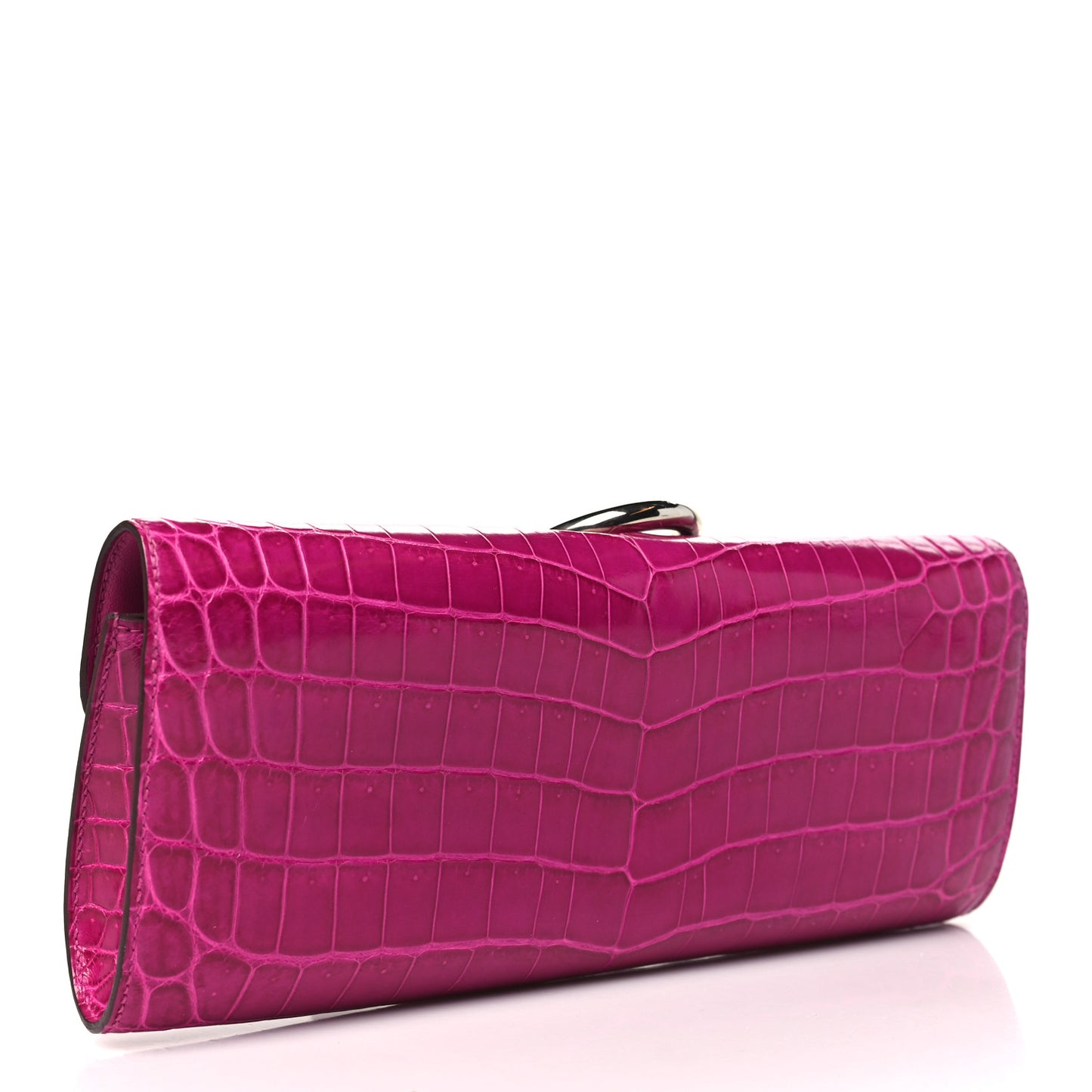 Shiny Niloticus Crocodile Egee Clutch Rose Scheherazade