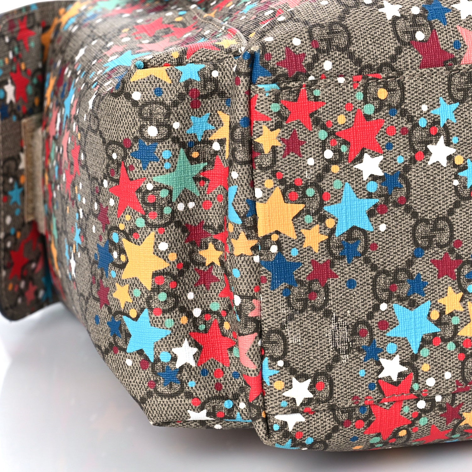 Gucci GG Supreme Monogram Star Print Diaper Bag Blue Multicolor 10 of 11
