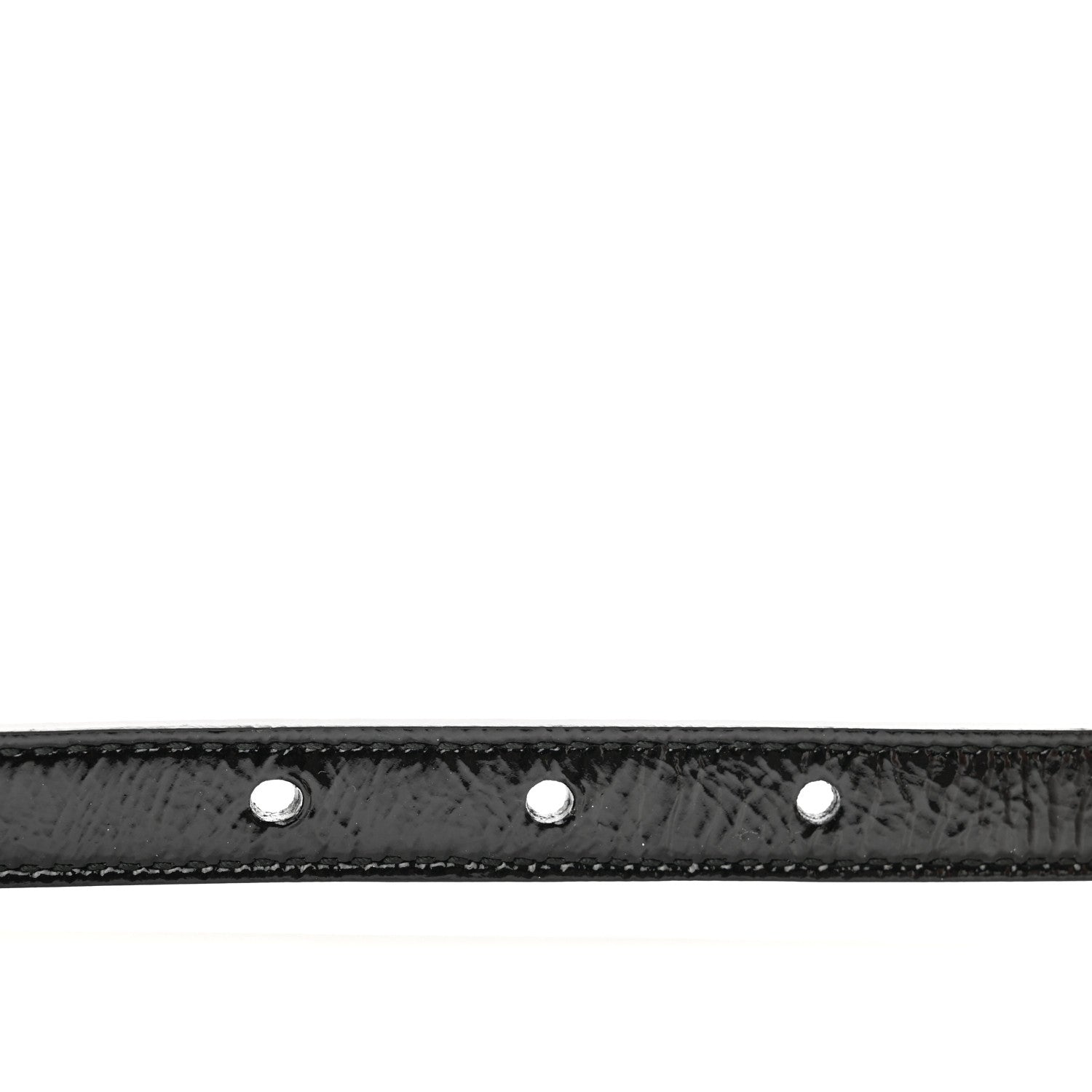 Gucci Skipper Calfskin Enamel GG 15mm Belt 90 36 Black 4 of 6