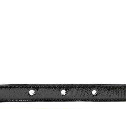 Gucci Skipper Calfskin Enamel GG 15mm Belt 90 36 Black 4 of 6