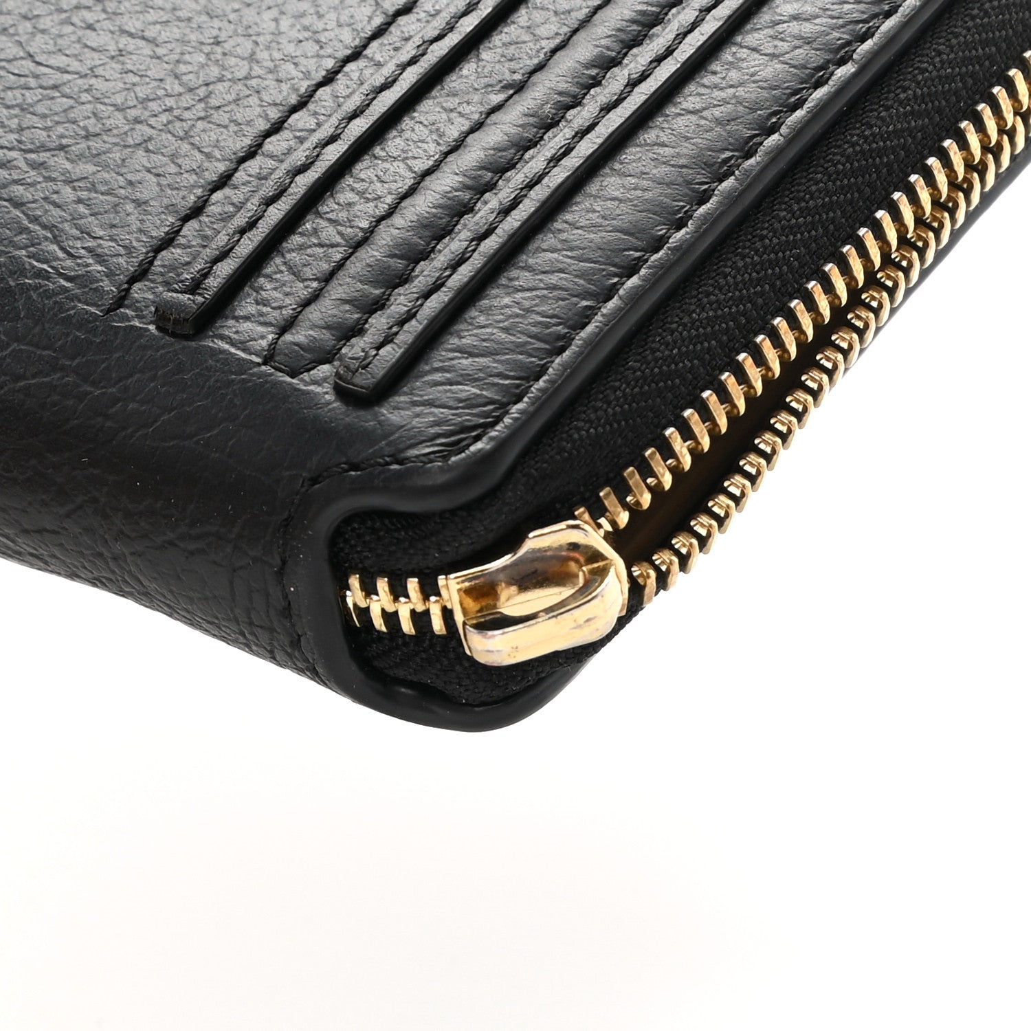 Chloe Grained Calfskin Marcie Long Zip Around Wallet Black 11 of 13