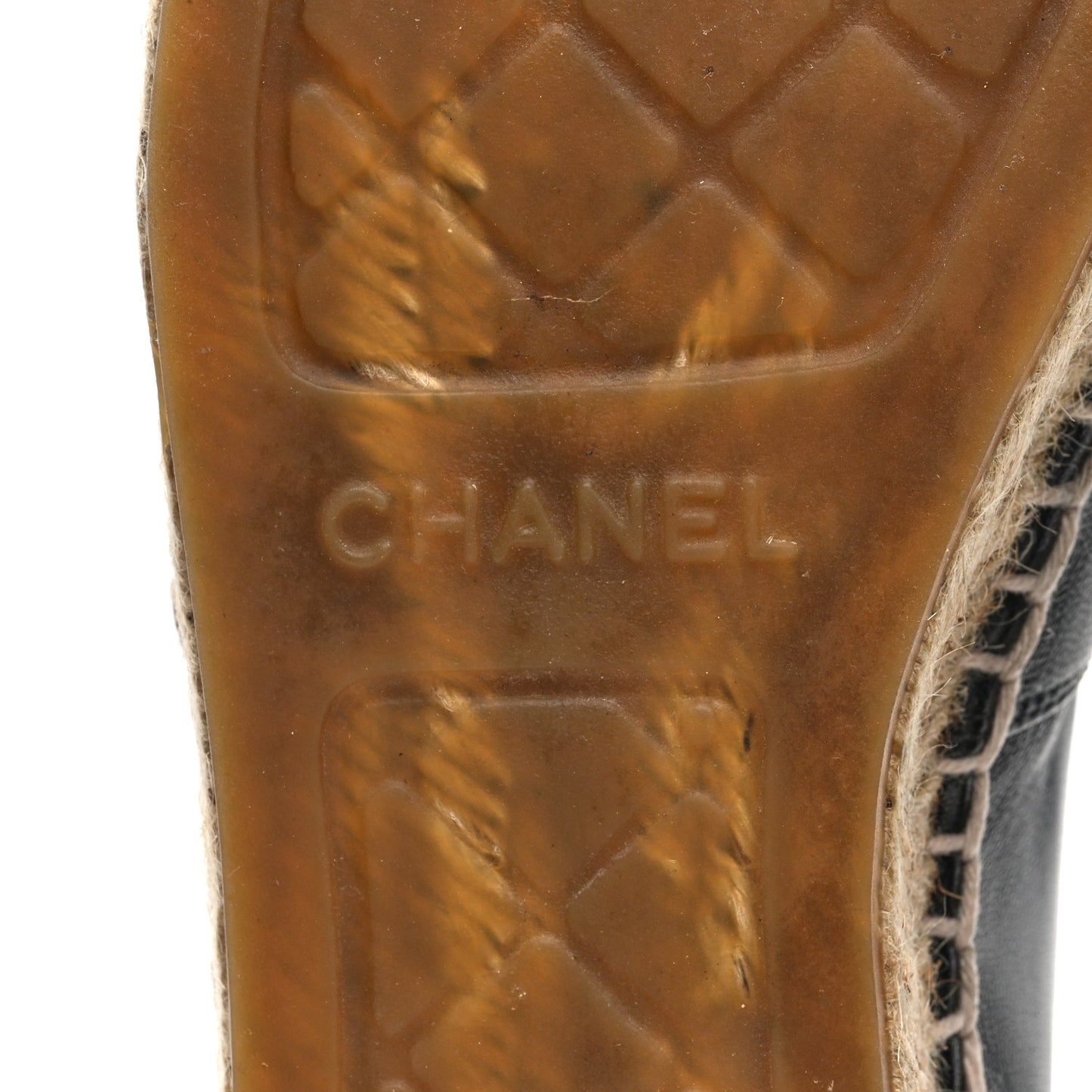 Lambskin CC Espadrilles 36 Black