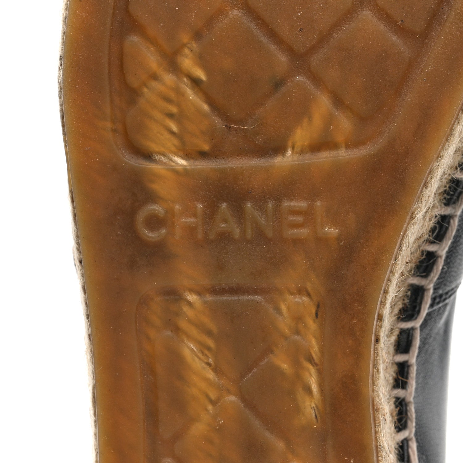 Chanel Lambskin CC Espadrilles 36 Black 8 of 9