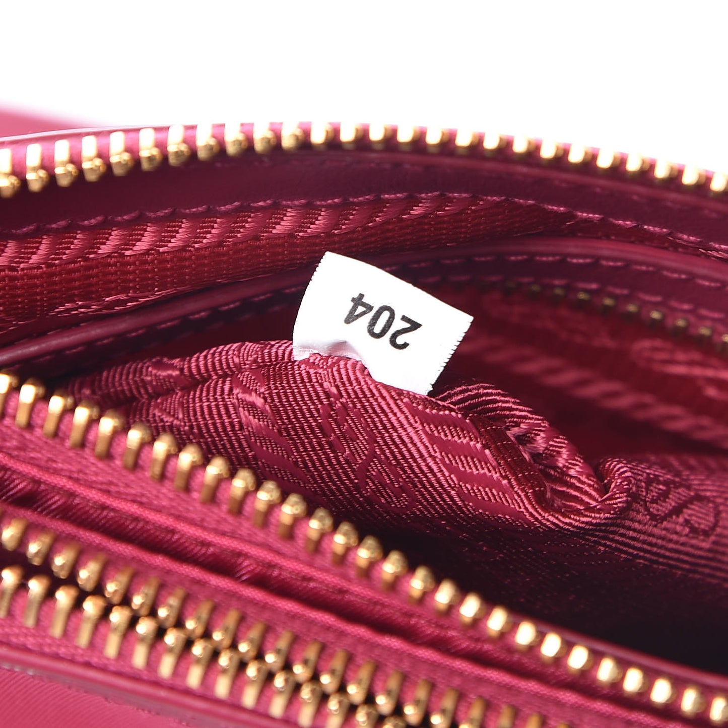 Tessuto Nylon Soft Calf Double Zip Crossbody Bag Ibisco