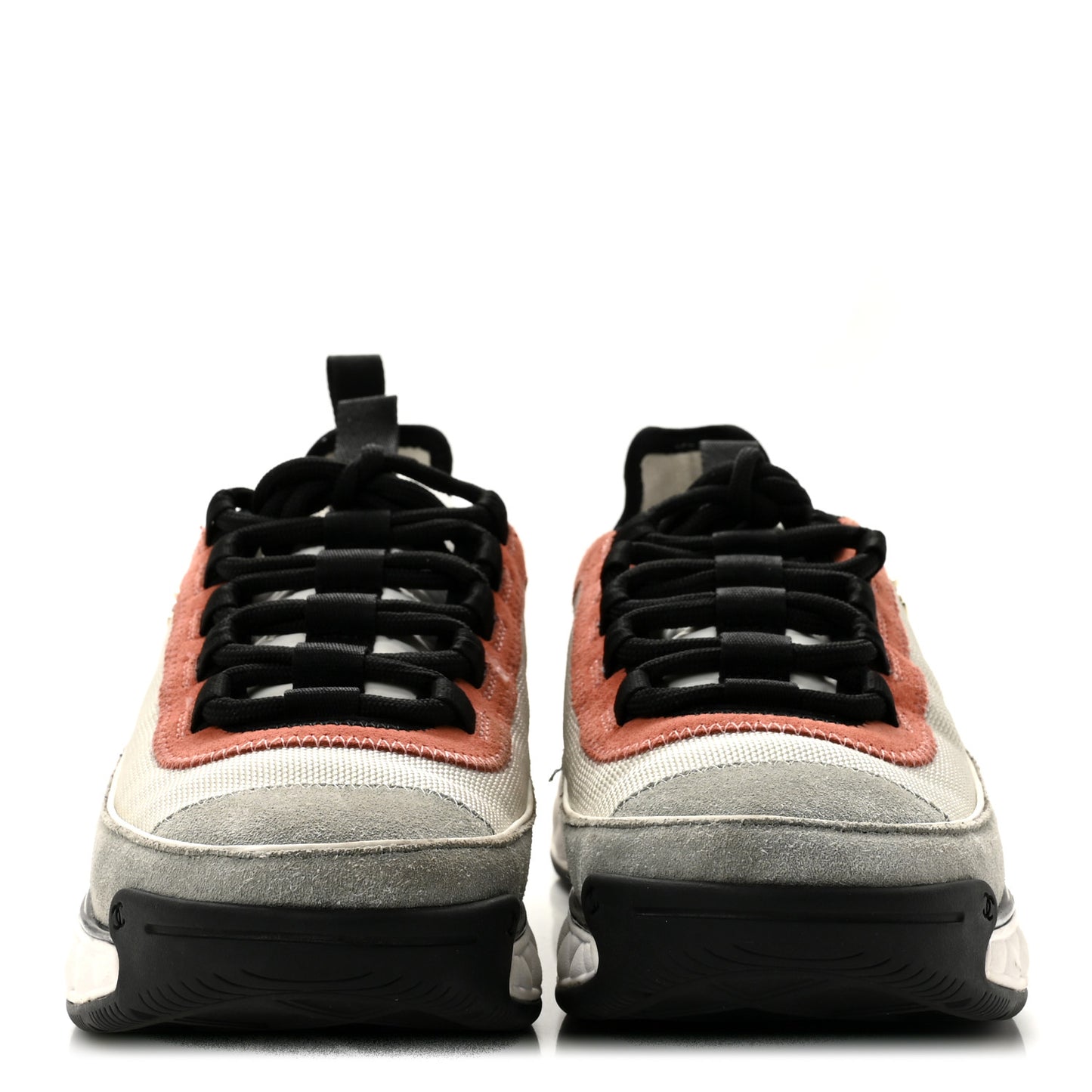 Fabric Suede CC Sneakers 40 White Light Grey Pink