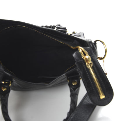 Balenciaga Agneau Classic Gold Hardware Mini City Black 5 of 10