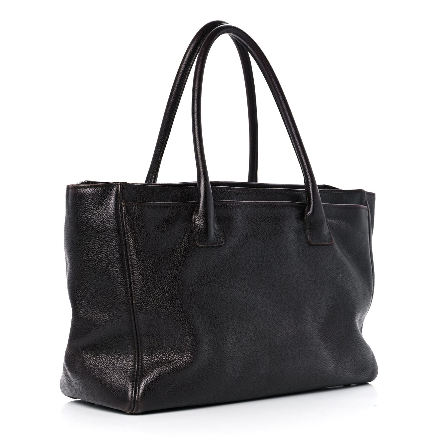 Calfskin Cerf Executive Shopper Tote Brown