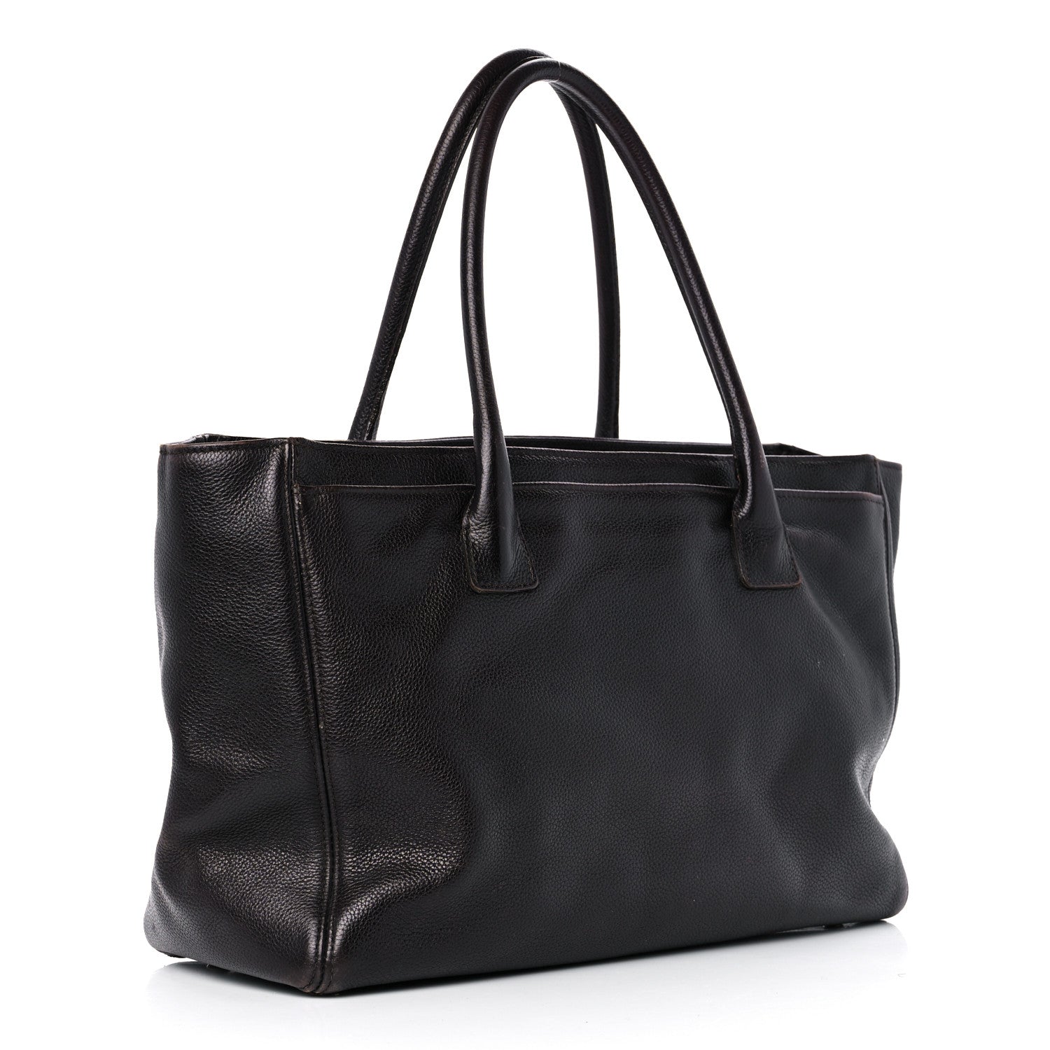 Chanel Calfskin Cerf Executive Shopper Tote Brown 3 of 19